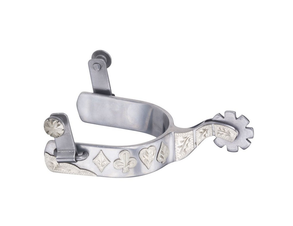 Tough 1 Spurs Adult Sweet Iron Poker 1  Band 2 3/4  Shank 78-9657