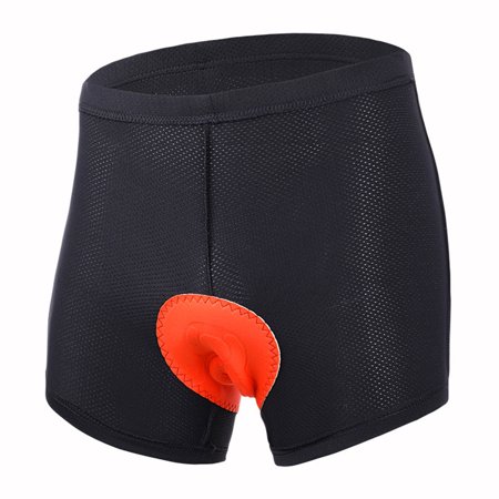 Roliyen Unisex Padded Gel Shorts Fully Breathable Underpants for Cycling Riding Touring