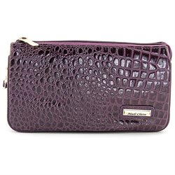 Madi Claire 4973 Women Leather Clutch - Purple