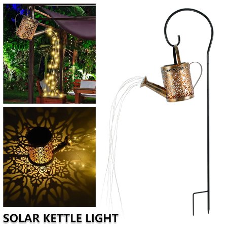 JTWEB Lights LED Watering Can String Lights with Bracket Fairy Lights for Home Path Patio Yard Lawn Decoratio