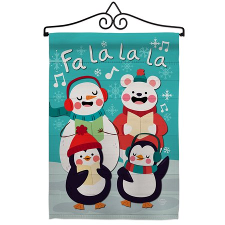 Fa La Fun Garden Flag Set Winter Wonderland 13 X18.5 Double-Sided Decorative Vertical Flags House Decoration Small Banner Yard Gift