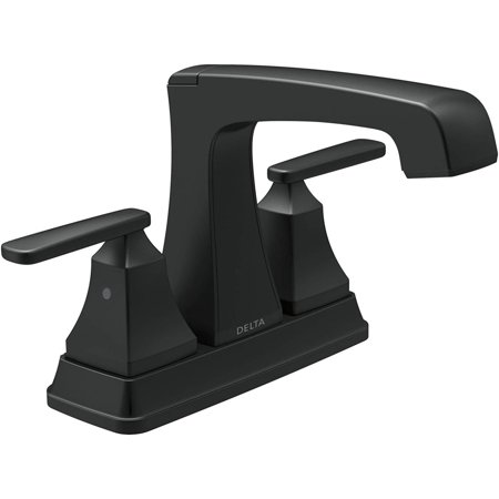 Delta Faucet 2564-BLMPU-DST Two Handle Lavatory Faucet-Metal Pop-up Centerset  Matte Black