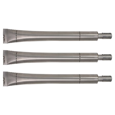 3-Pack BBQ Gas Grill Tube Burner Replacement Parts for Sterling 4962-64 - Compatible Barbeque Stainless Steel Pipe Burners