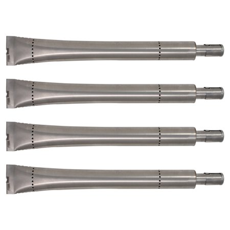 4-Pack BBQ Gas Grill Tube Burner Replacement Parts for Sterling 4962-64 - Compatible Barbeque Stainless Steel Pipe Burners
