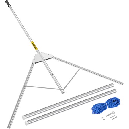 VEVOR Aquatic Weed Cutter  30 -53  Adjustable Cutting Path Water Grass Cutter  Stainless Steel Blades Lake Weed Cutter  Weed Rake W/ 33 Ft. Rope  Alum