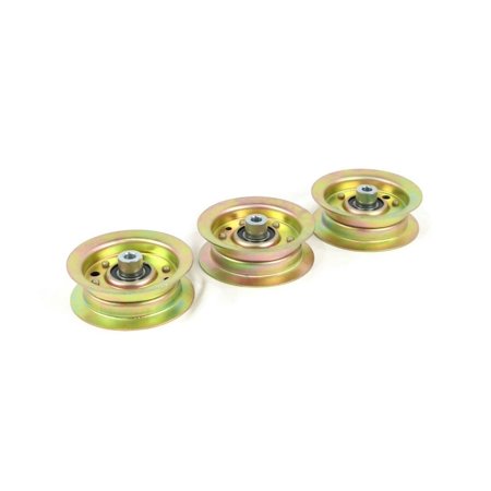 The ROP Shop (Pack of 3) Flat Idler Pulley for Toro 42in Deck 132-9331  132-9332 Lawnmower