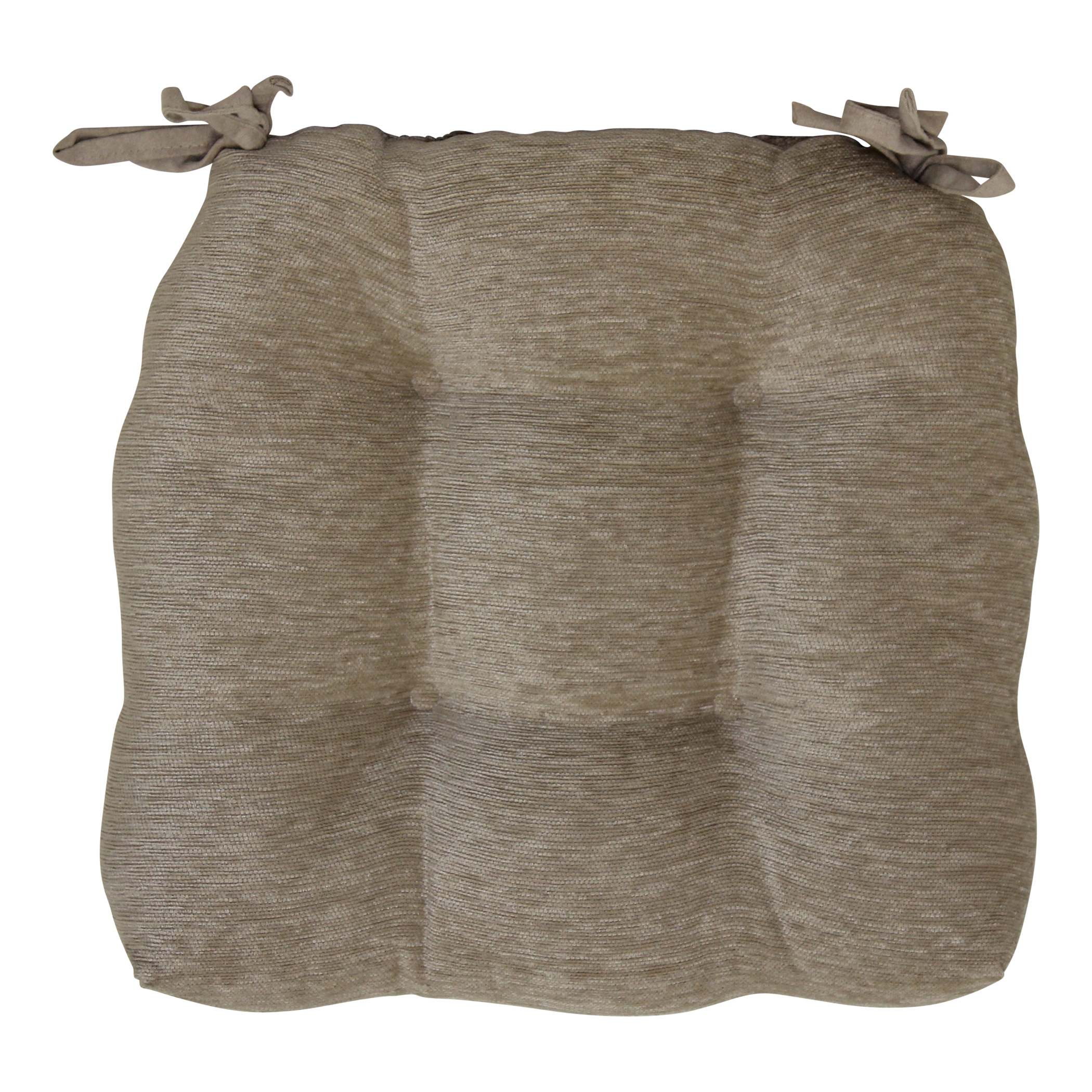 Brentwood Originals Crown Chenille Chair Cushion, Linen, Single