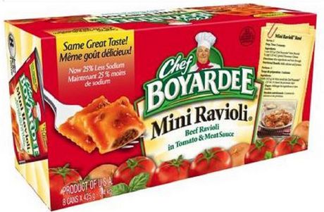 Chef Boyardee Beef Ravioli Full 8 Can Case