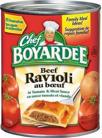 Chef Boyardee Beef Ravioli in Tomato and Meat Sauce