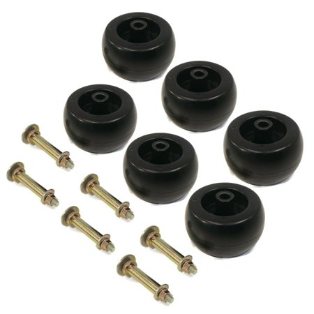 The ROP Shop (Pack of 6) Deck Wheels for Toro  Exmark 103-3168  103-4051  103-7263 & 103-7363