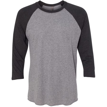 Next Level 6051 - Vintage Black Sleeves/Premium Heather Body-Large