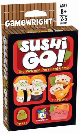 Gamewright Sushi Go: the Pick and Pass Classic Card Game  2 Players  108 Count