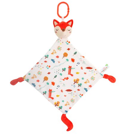 Famure Baby Security Blanket-Unisex Soft Touch Comforting Colorful Stuffed Animal Blanket Plush Baby Lovey Blanket for Newborn Toddlers