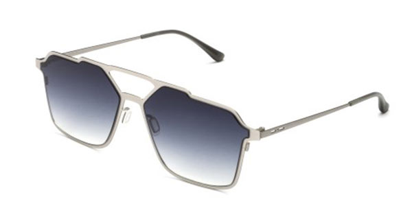 Italia Independent II 0255 075.075 Men's Sunglasses Silver Size 60