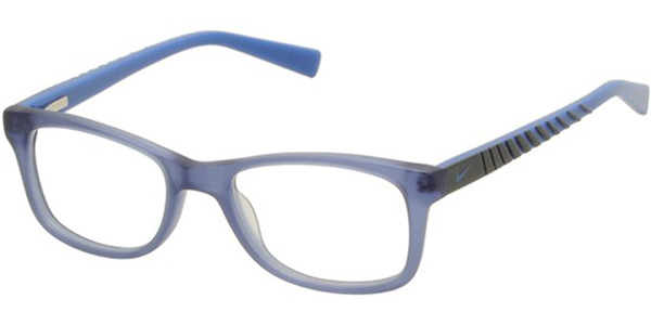 Nike 5509 Plastic Eyeglasses, (418) SATIN BLUE/GREY