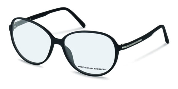 Porsche Design, Glasses, Female, Black, ONE SIZE, Classic Rectangular Plastic Glasses Frames