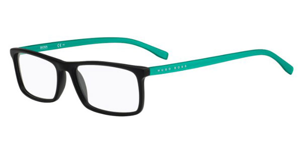Boss by Hugo Boss Boss 0765 RJR Men's Glasses Black Size 57 - Free Lenses - HSA/FSA Insurance - Blue Light Block Available