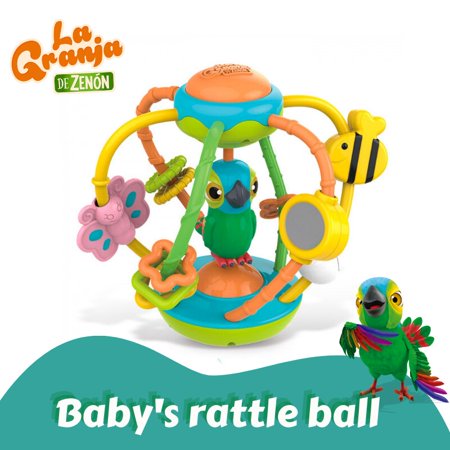 La Granja De Zenon Baby Toys Rattles Activity Ball Take Along Tunes Grab and Spin Rattle Crawling Educational Gifts for Baby Infant Boys Girls
