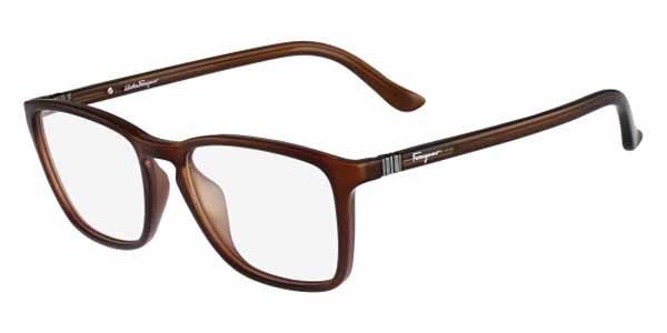 Salvatore Ferragamo SF 2723 210 Men's Glasses Brown Size 54 - Free Lenses - HSA/FSA Insurance - Blue Light Block Available