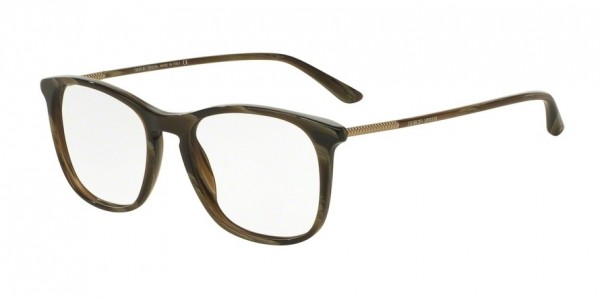 Giorgio Armani AR7103 Semi Metal/Plastic Eyeglasses, 5499 STRIPED GREEN (GREEN)