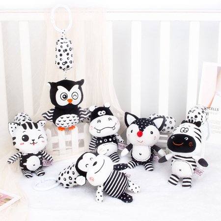 Sunnymall Wind Bell Cartoon Gentle Swing Plush Rattles Ring Bell for Kids  Color#4742