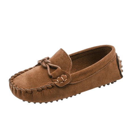 Relanfenk Baby Shoes for Boys Girl Children Girls Loafers Solid Color Soft Bottom Breathable Casual Shoes