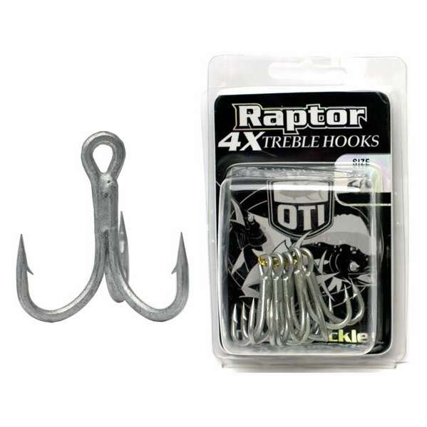 Ocean Tackle International Raptor 4X Treble Hooks - OTI-5104-3