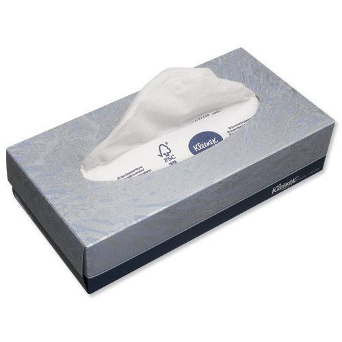 KLEENEX KLEENEX White Facial Tissue, Box of