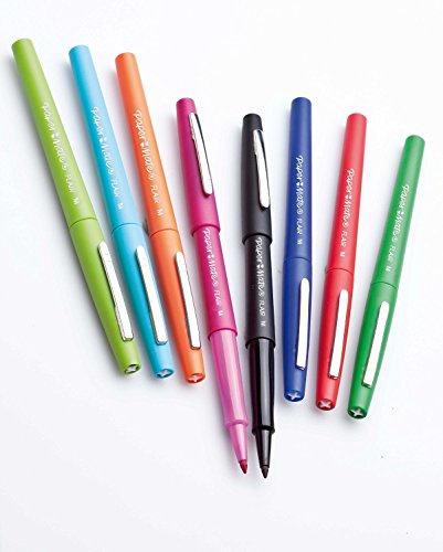 Paper Mate Flair Medium Felt Tip Pen - Assorted Colours (Pack of 14) with Animorphia Adult Colouring Book