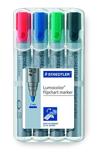 Staedtler 356 Lumocolor Flipchart Marker Wallet 4