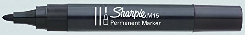 Sharpie S0192584 M15 Permanent Marker Bullet Tip Black Box of 12 thumbnail