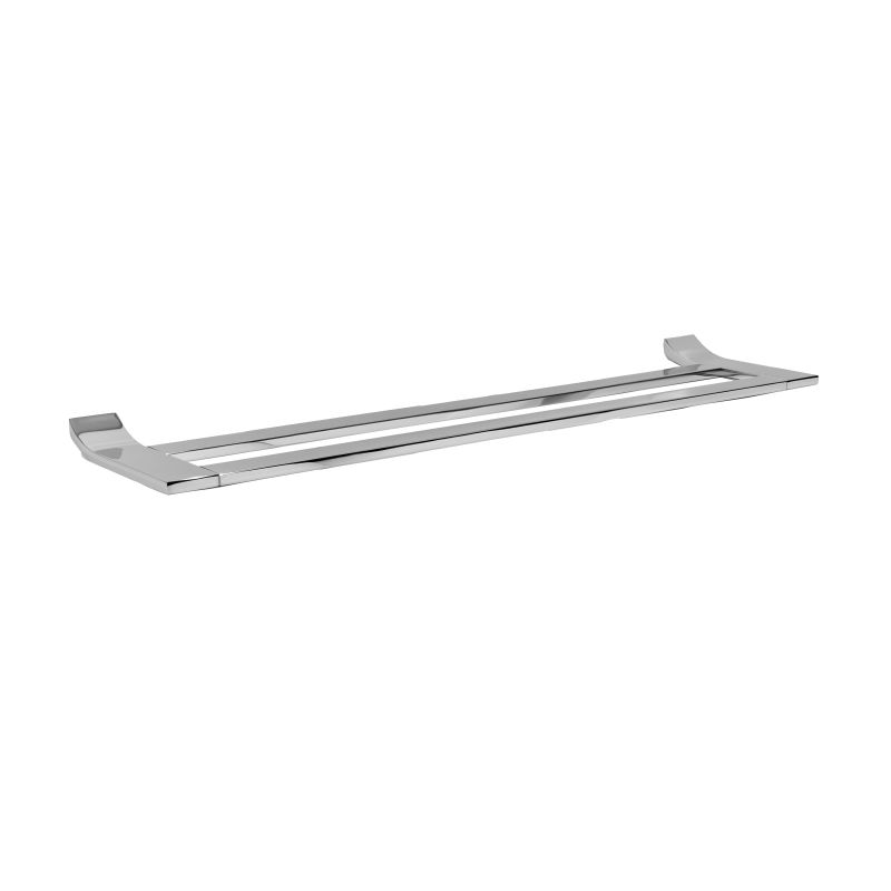 Ginger 4722-24 Cinu 24 Inch Double Towel Bar Polished Nickel Bathroom Hardware and Accessories Bathroom Hardware Towel Bars