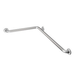 Home Care 24 in. X 36 in. X 1-1/2 in. Concealed Screw L-Shaped Grab Bar in Peened Stainless Steel