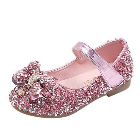 Relanfenk Baby Girl Shoes Toddler Kids Fashion Bow Girls Non-slip Sandals Princess Shoes