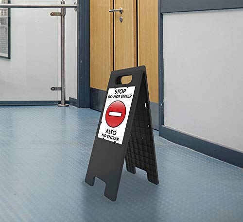 Headline Sign - Customizable Tent Floor Signs, Black, 3-Pack (5513) thumbnail