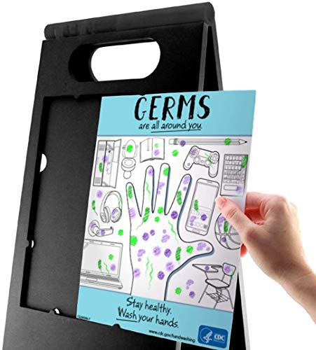 Headline Sign - Customizable Tent Floor Signs, Black, 3-Pack (5513) thumbnail