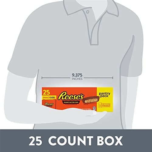 Reese S Milk Chocolate Snack Size Peanut Butter Cups Candy  Pantry Pack 13.75 Oz  25 Pieces thumbnail