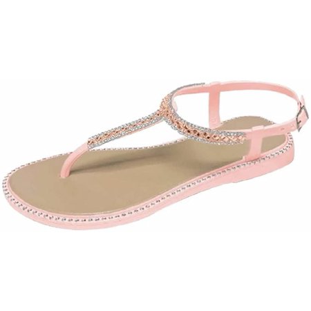Shoes 18 Womens PCU Sandals with Rhinestone Detail 0036 Blush 11