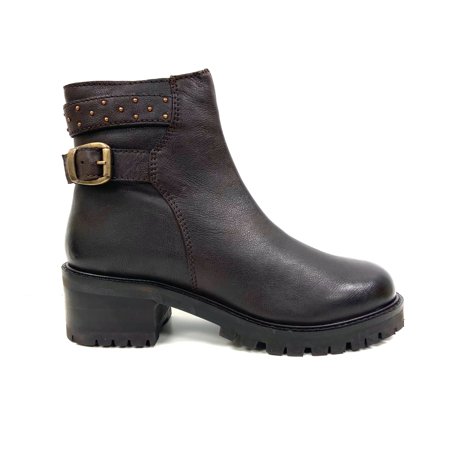 Oobash Tornado Brown Studded Bootie - Brown - 7
