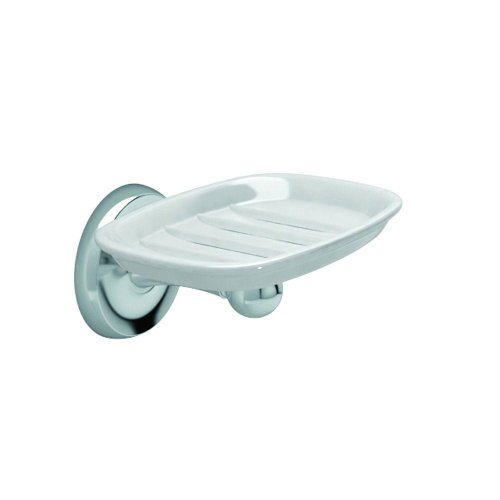 Gatco Designer II Collection Soap Dish in Chrome Finish, Grey
