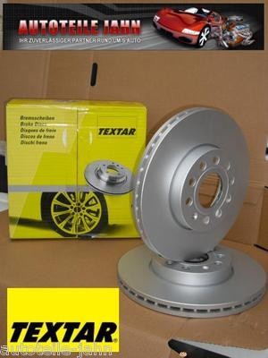 Textar Bremsscheibensatz Hinterachse Beschichtet 0255 Mm Audi A3 Cabriolet