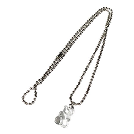 MAKITED Gummy Bear Necklace Resin Candy Color Cartoon Pendant Chain for Women Girls Jewelry Gifts