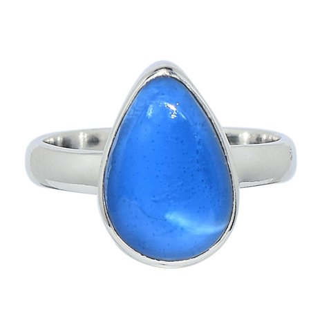 Owyhee Opal 925 Sterling Silver Jewelry Ring S.9 ALLR-9318