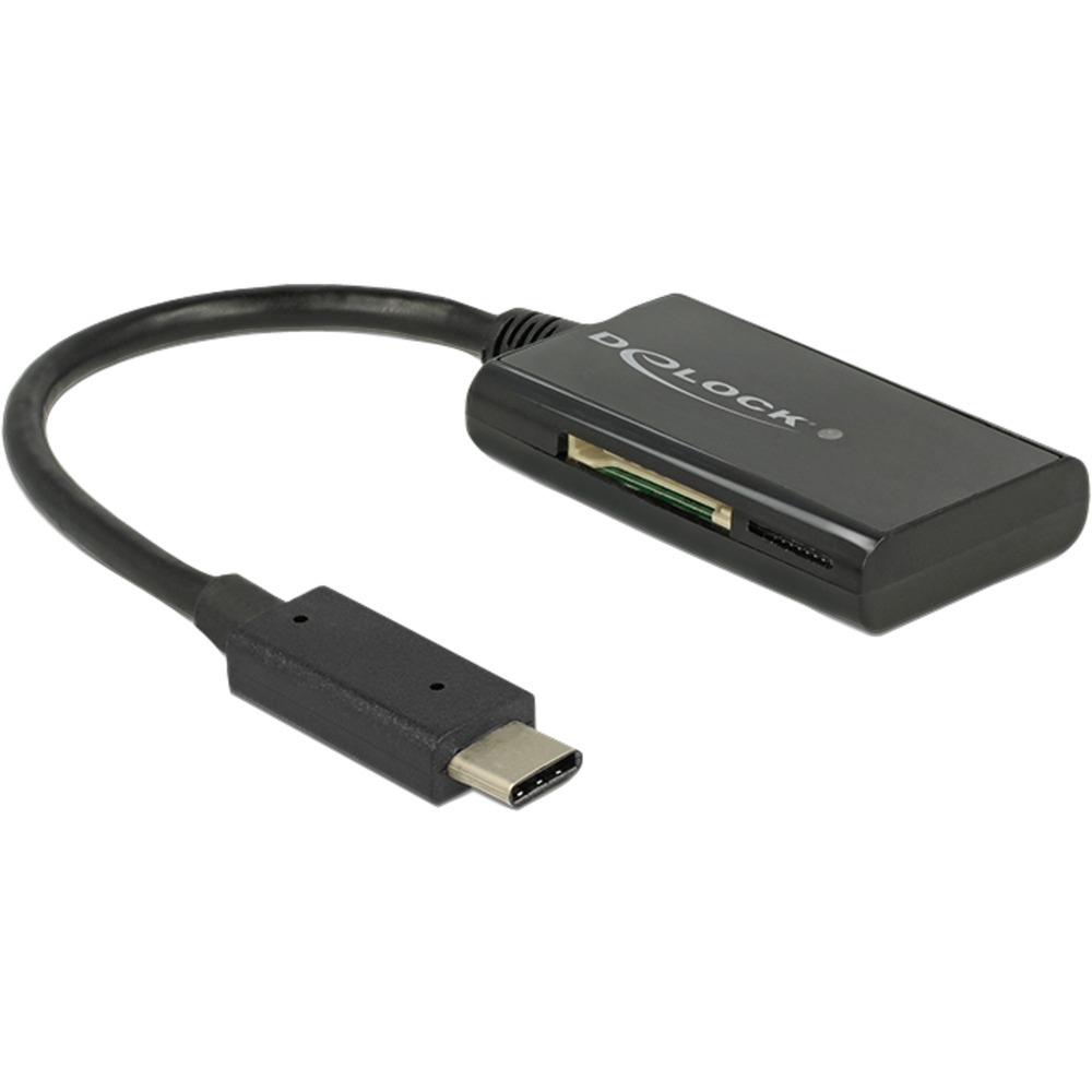 DeLOCK 91740 Card Reader USB 3.2 Gen 1 (3.1 Gen 1) Type-C Black