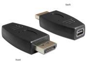 DeLOCK 65237 Cable Gender Changer Displayport Mini Displayport Black