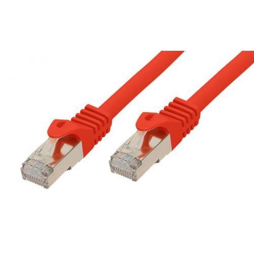 Good Connections - Patch-Kabel - RJ-45 (M) - RJ-45 (M) - 15 M - SFTP, PiMF -Cat.7 Rohkabel - Halogenfrei(LSOH), Mit Rastnasenschutz - Rot