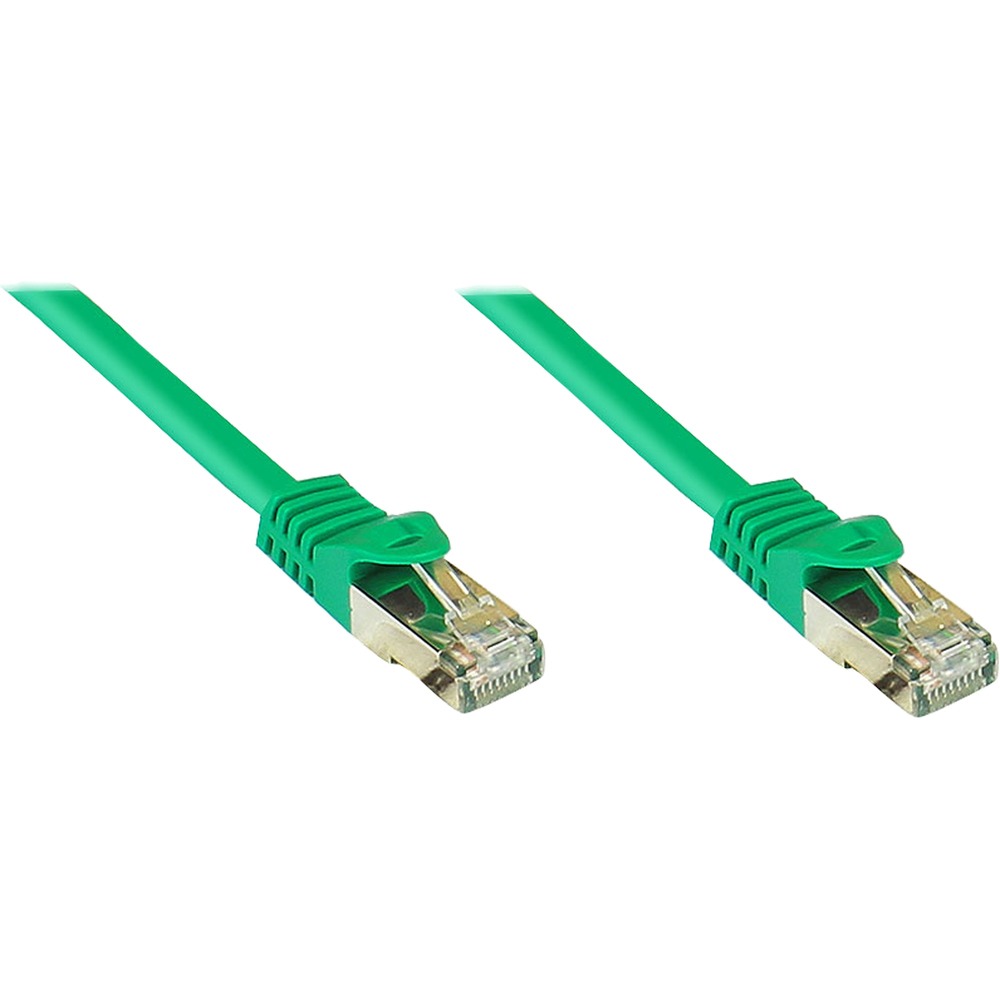 Good Connections - Patch-Kabel - RJ-45 (M) - RJ-45 (M) - 5 M - SFTP, PiMF -Cat.7 Rohkabel - Halogenfrei(LSOH), Mit Rastnasenschutz - Grün
