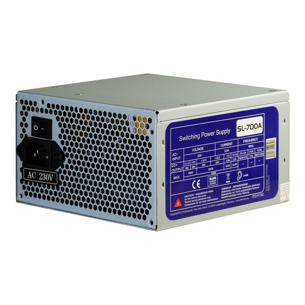 Inter-Tech SL-700 Plus Power Supply Unit 700 W 20+4 Pin ATX ATX Silver