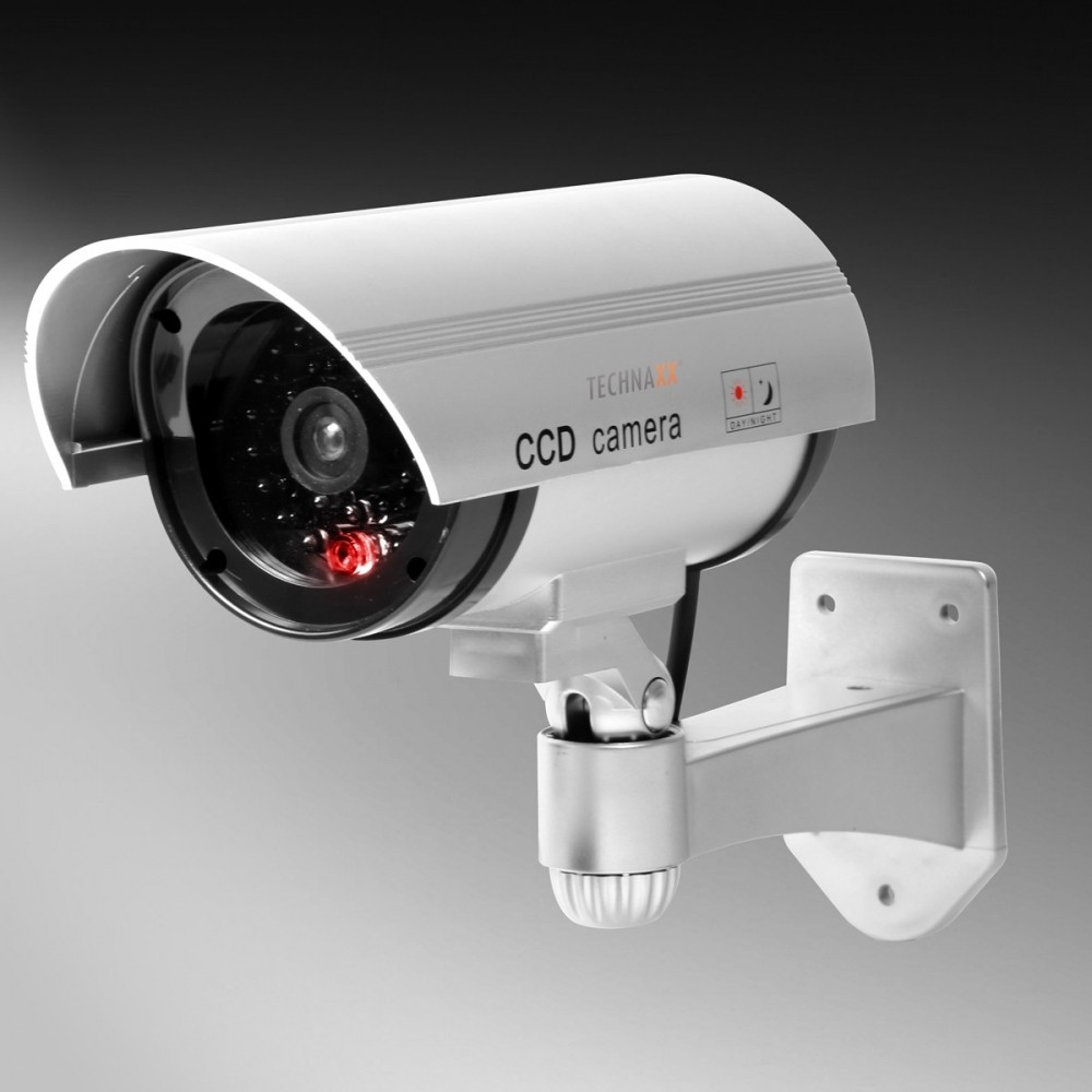 Technaxx 4310 Dummy Camera Red Flashing LED Deters Thieves Easy Mo