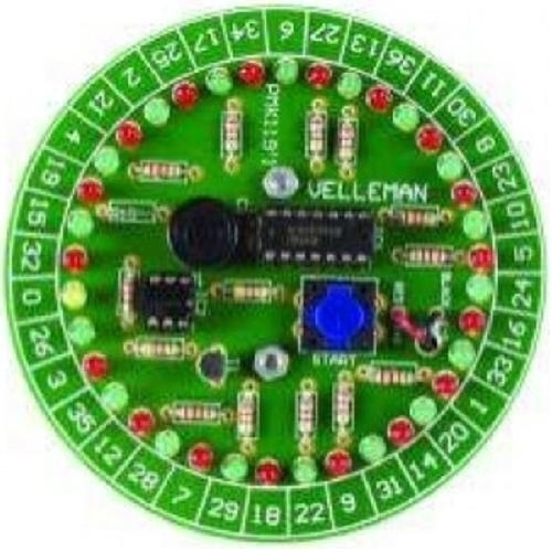 Velleman Mini-Kit Mk119, Elektronik Roulette LED Spiel, Elektro Lern Bausatz